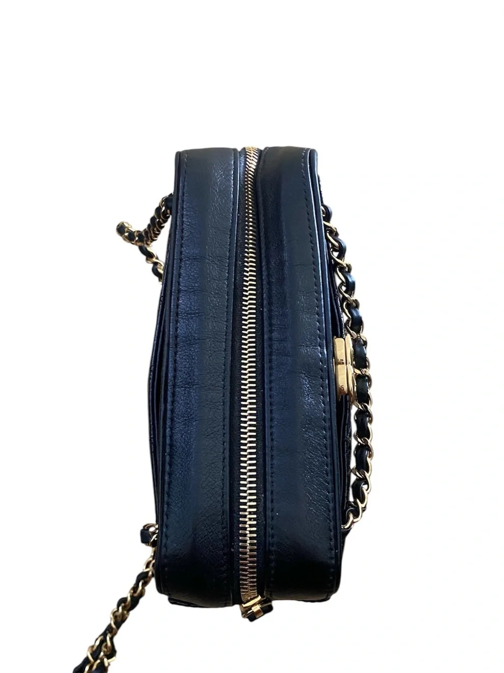 Chanel Lambskin Caviar Camera Case Crossbody Bag